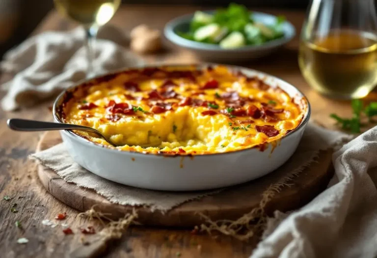 Polenta gratinée : recette crémeuse au gorgonzola et pancetta