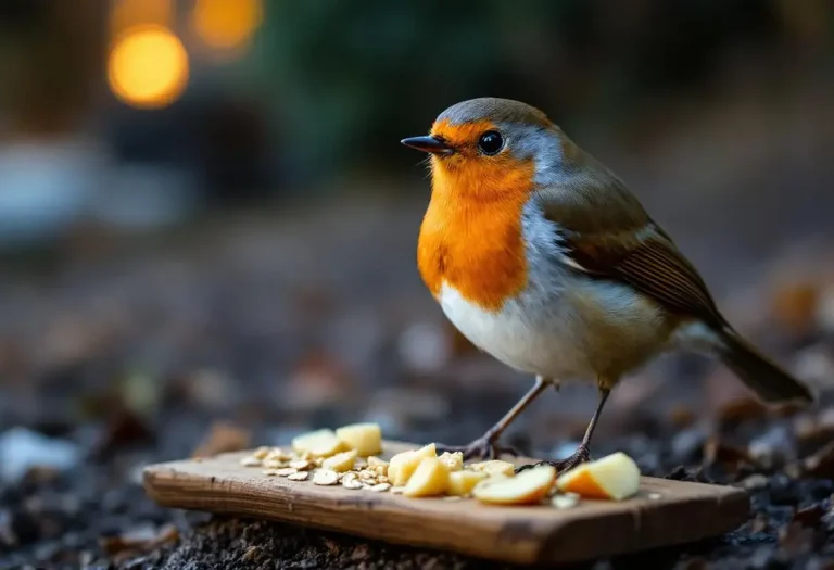Rouges-gorges au jardin : ce soir, mettez dehors cet aliment de base à 3 centimes, que presque tous les jardiniers oublient
